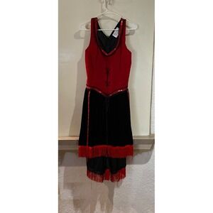 Cinema Secrets Costume Gallery Devil Vampire Dress Womens Red Black Large Velvet